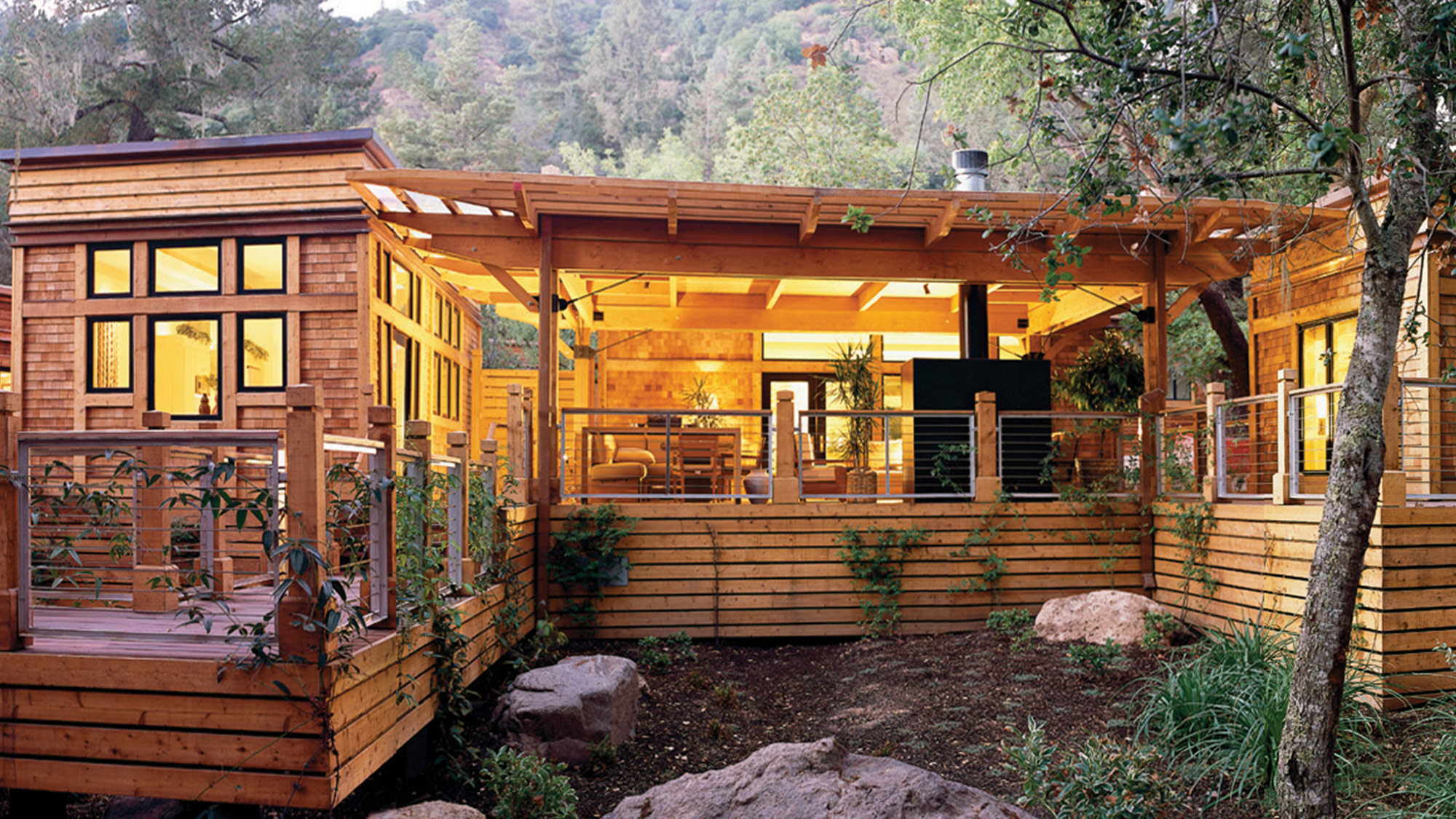 Wood house