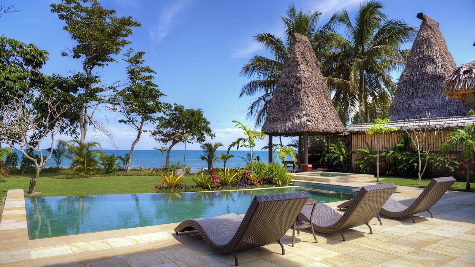 poolside view