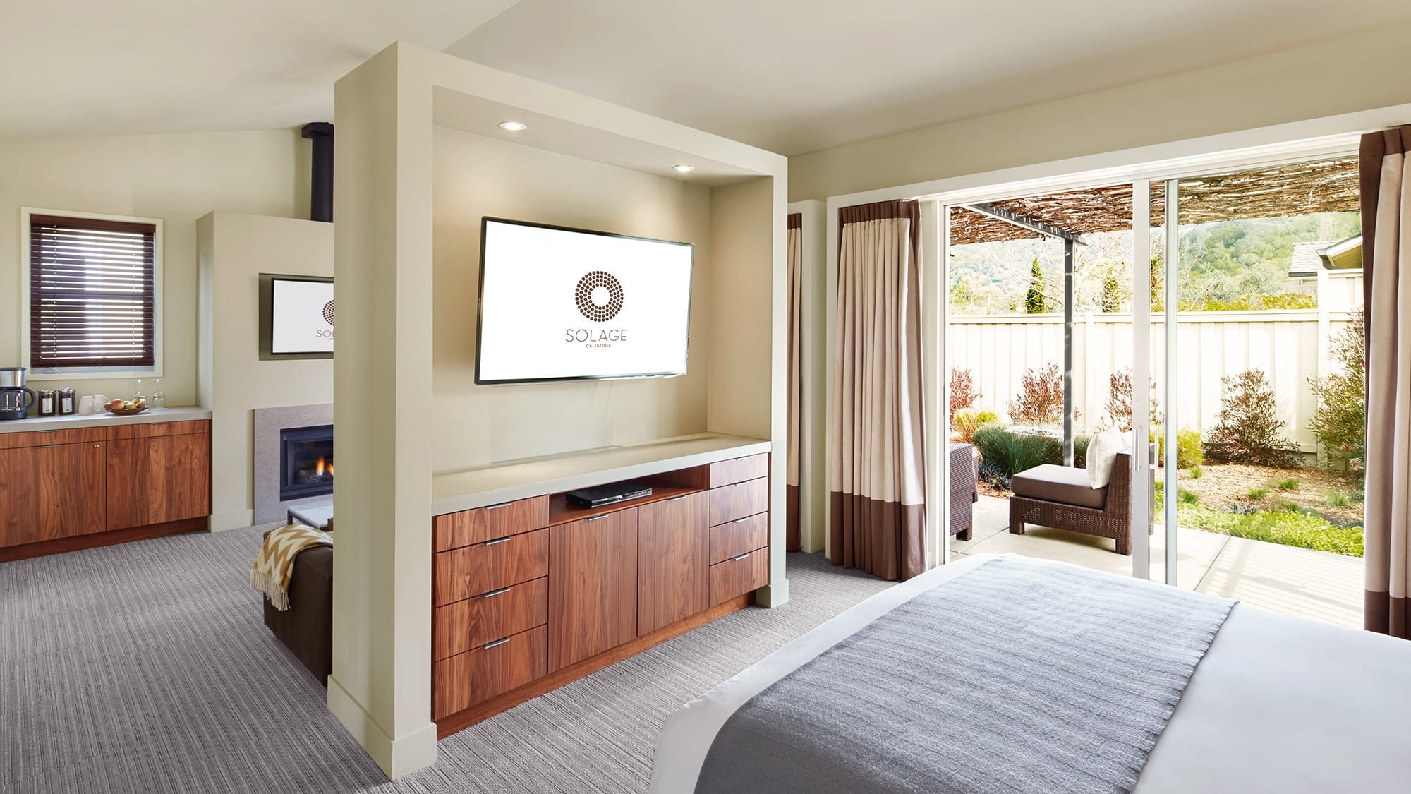 bedroom with tv